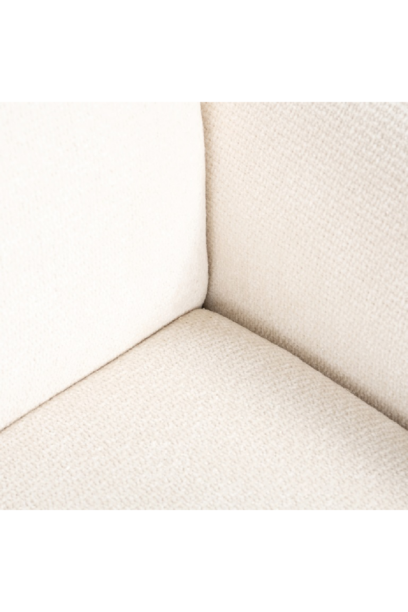 Fauteuil moderne en tissu blanc | Richmond Boli | Meubleluxe.fr