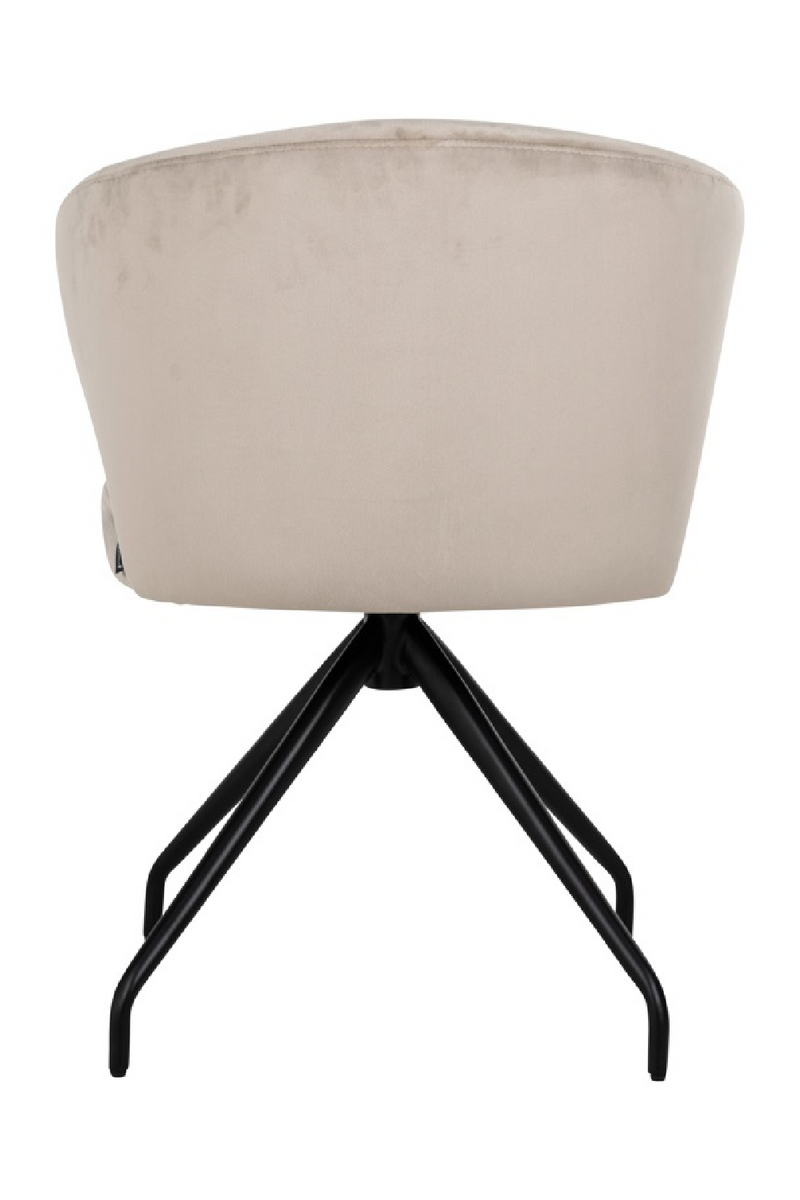 Chaise pivotante moderne en tissu grège | Richmond Milly | Meubleluxe.fr