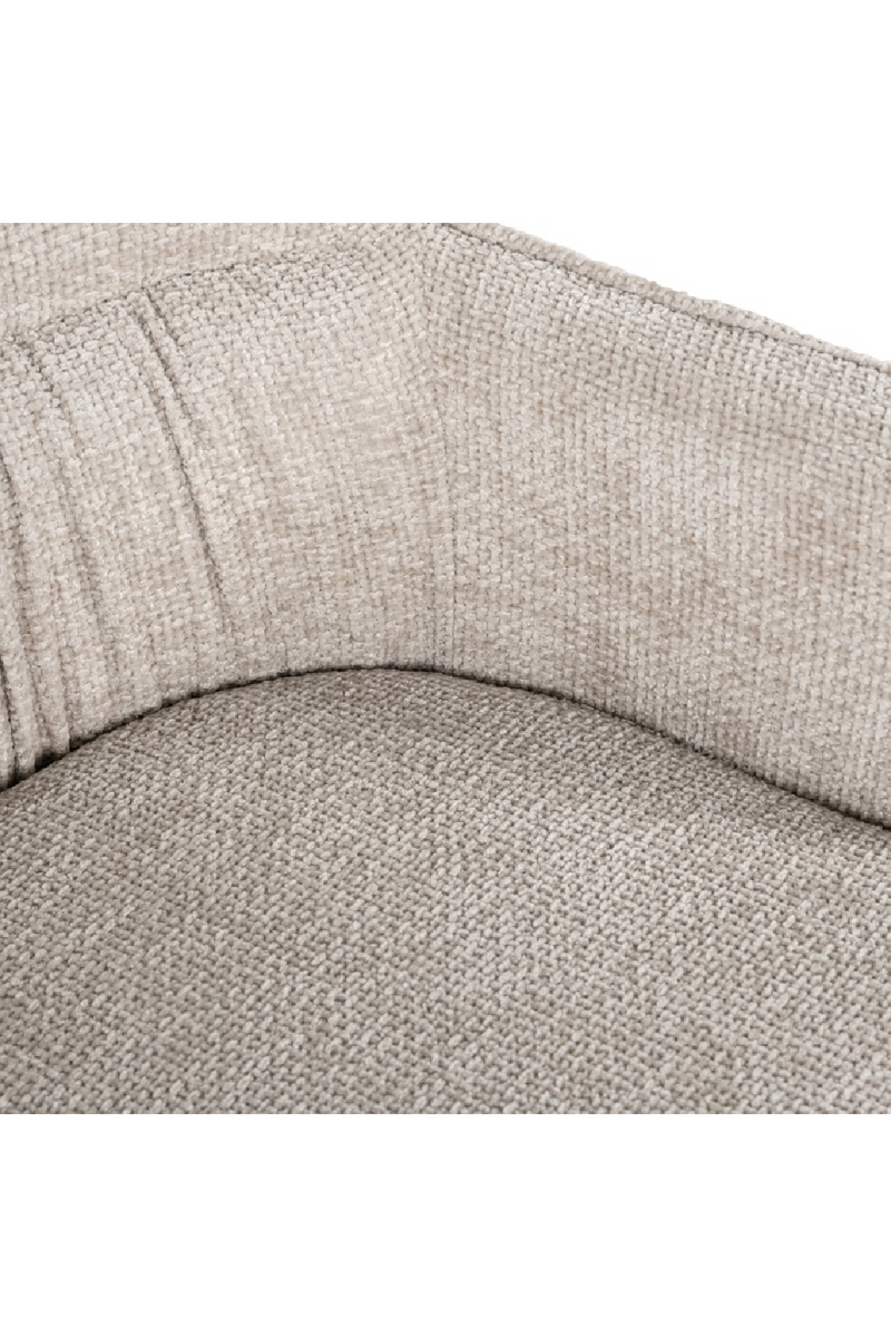 Chaise de salle à manger capitonné crème | Richmond Bella | Meubleluxe.fr