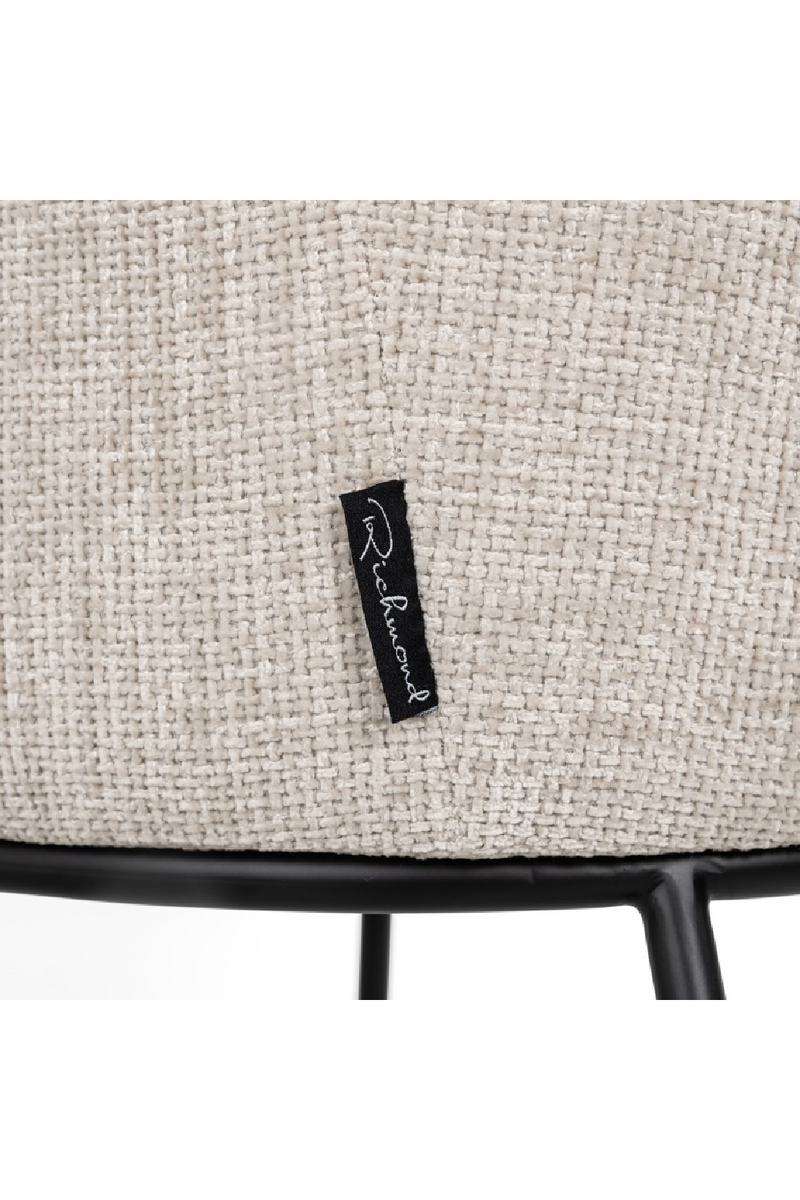 Chaise de salle à manger capitonné crème | Richmond Bella | Meubleluxe.fr