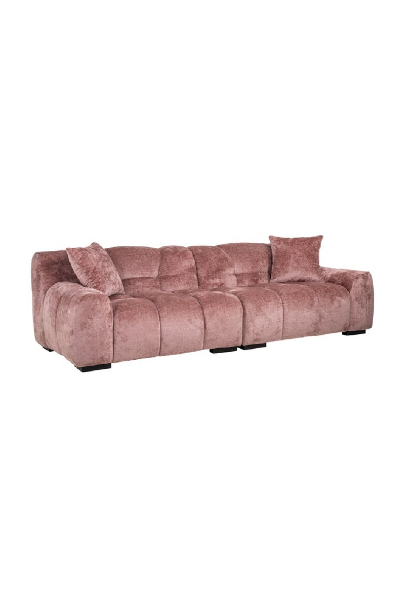 Canapé Chenille vieux rose | Richmond Charelle | Meubleluxe.fr