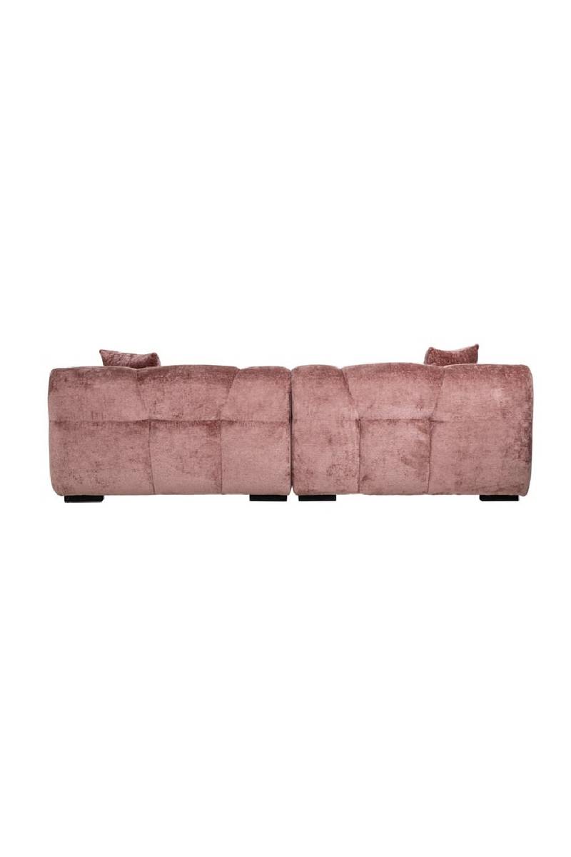 Canapé Chenille vieux rose | Richmond Charelle | Meubleluxe.fr