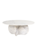 Table basse en marbre blanc  | Richmond Holmes | Meubleluxe.fr