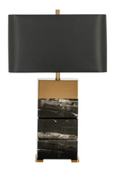 Lampe à poser en marbre noir | Richmond Serena | Meubleluxe.fr