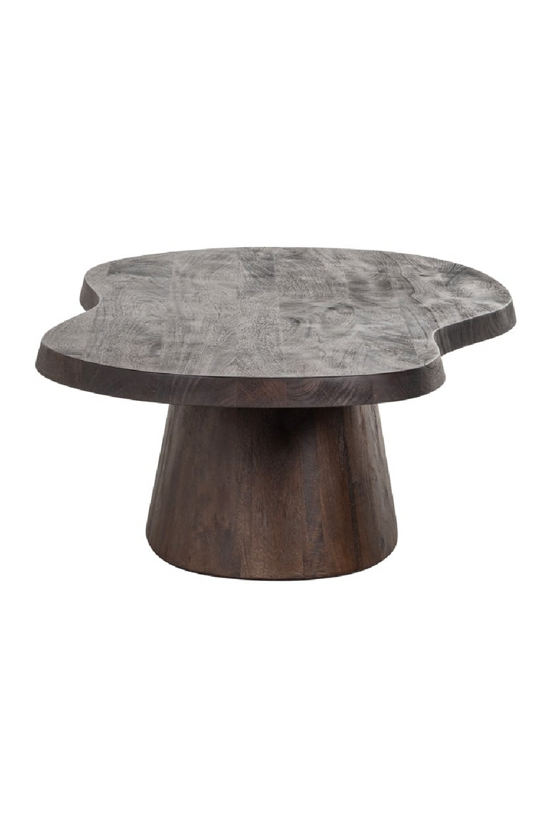 Table basse organique en manguier brun | Richmond Odile | Meubleluxe.fr