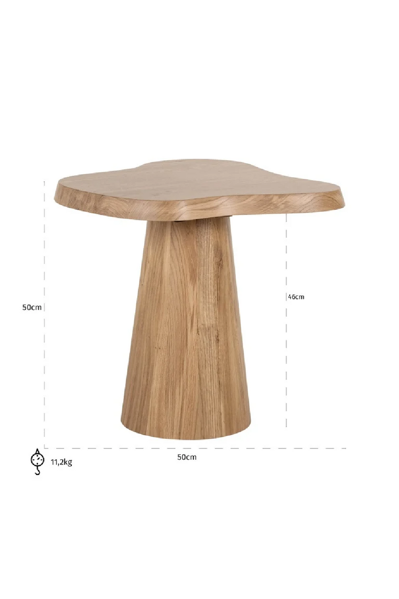 Table d'appoint en chêne naturel | Richmond Riva | Meubleluxe.fr