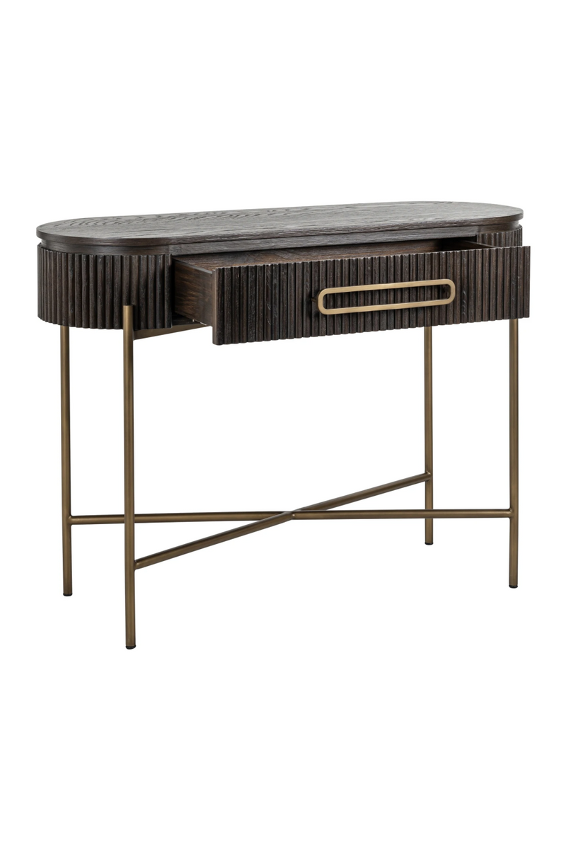 Table console en chêne à tiroirs | Richmond Luxor | Meubleluxe.fr