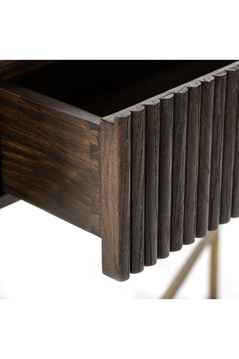 Table console en chêne à tiroirs | Richmond Luxor | Meubleluxe.fr