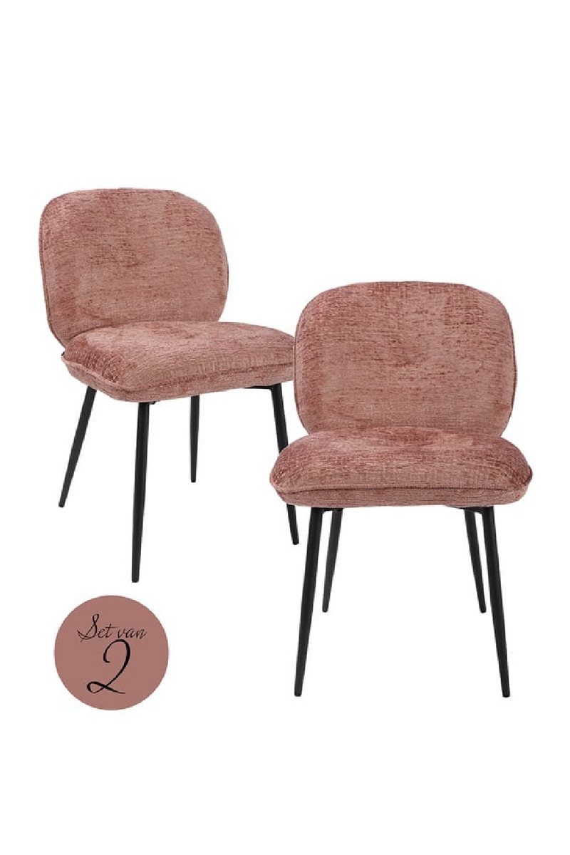 Chaises de salle à manger capitonnées beige (Lot de 2)  | Richmond Kiki | Meubleluxe.fr