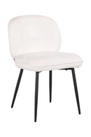 Chaises de salle à manger capitonnées blanches (lot de 2) | Richmond Kiki | Meubleluxe.fr