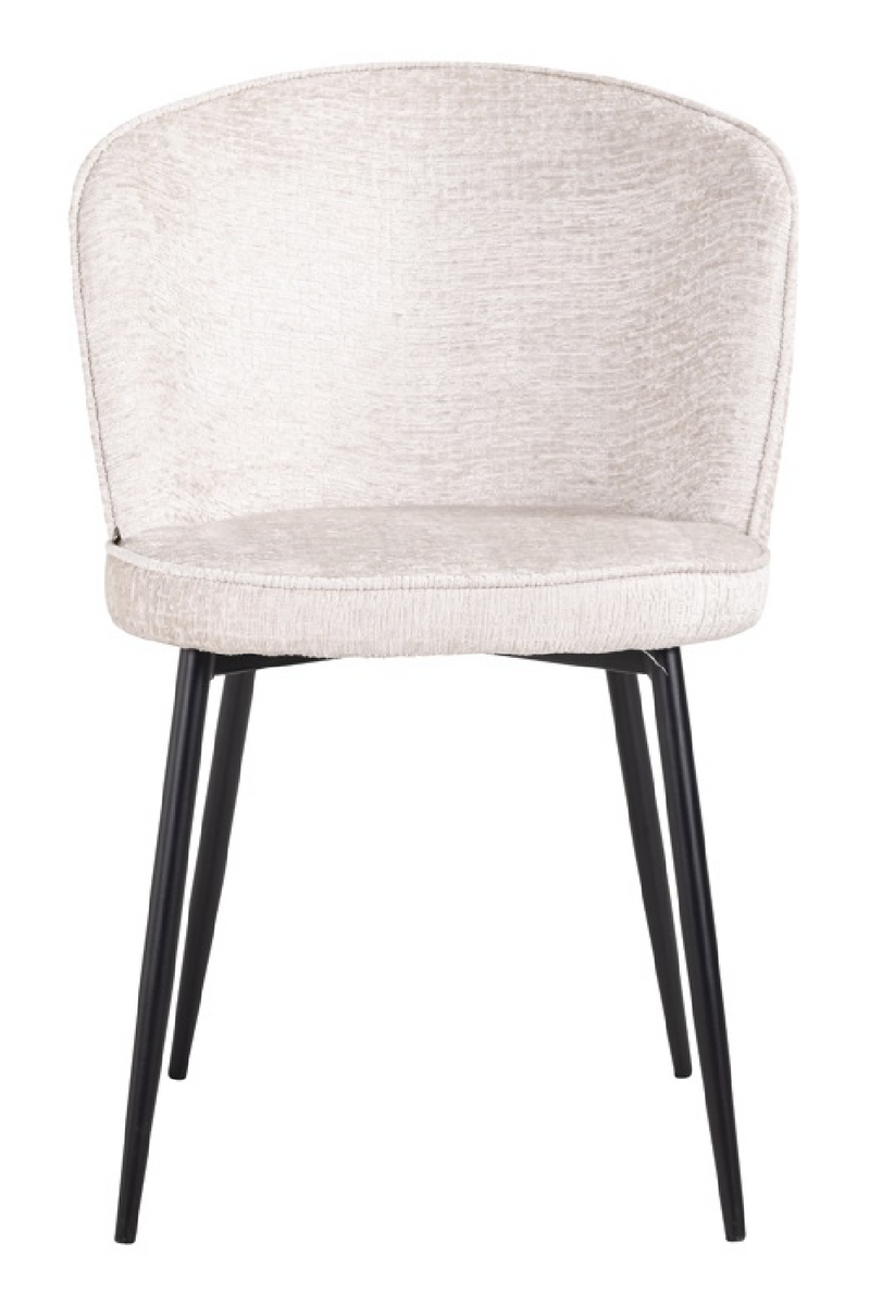 Chaises de salle à manger capitonnées crème (Lot de 2) | Richmond Sandy | Meubleluxe.fr