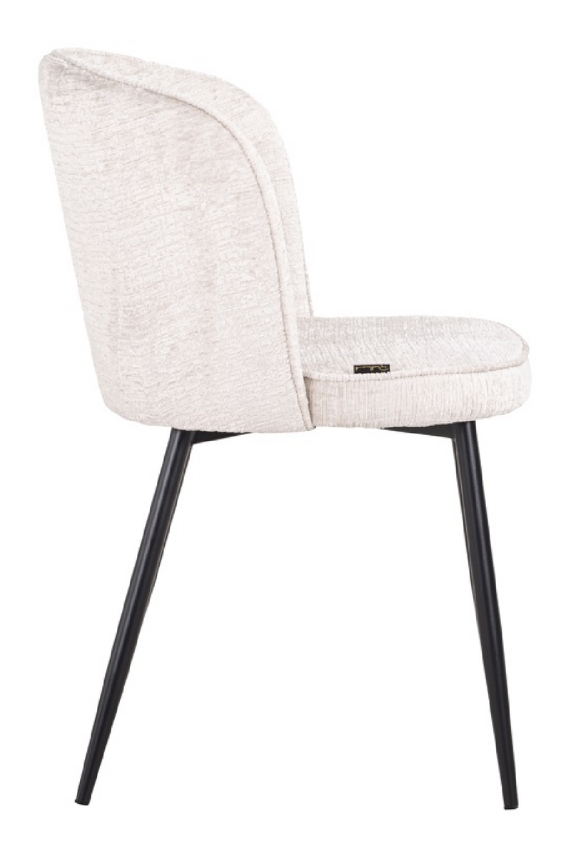 Chaises de salle à manger capitonnées crème (Lot de 2) | Richmond Sandy | Meubleluxe.fr