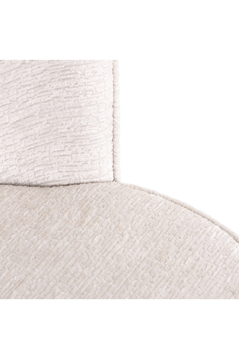 Chaises de salle à manger capitonnées crème (Lot de 2) | Richmond Sandy | Meubleluxe.fr