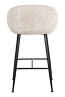 Tabouret de bar moderne capitonné beige | Richmond Avanti | Meubleluxe.fr