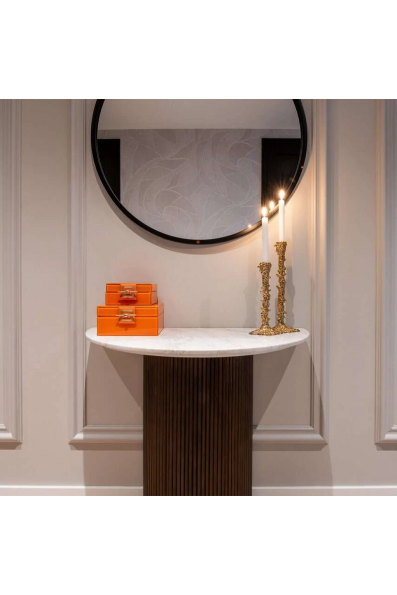 Boîte à bijoux en verre orange | OROA Bodine | OROA.fr