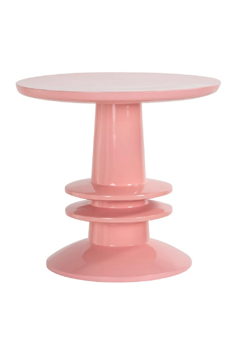 Table d'appoint à piédestal rose I Richmond Josy | Meubleluxe.fr