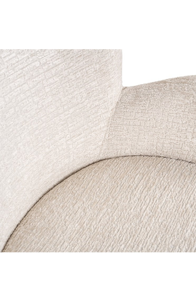 Chaise de salle à manger en tissu crème | Richmond Amber | Meubleluxe.fr