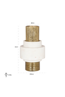 Vase cylindrique doré | Richmond Kai | Meubleluxe.fr