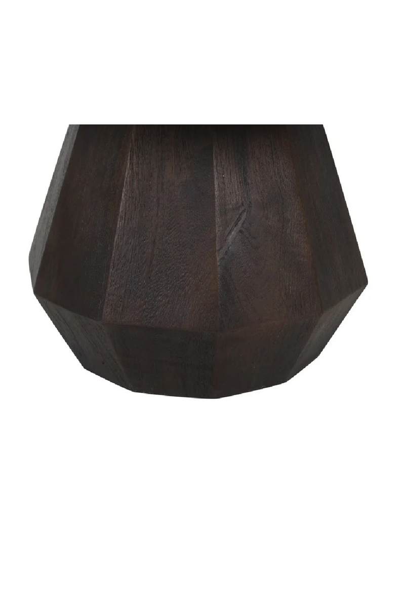 Table basse ronde en marbre brun | Richmond Interiors Oberoy | OROA.fr