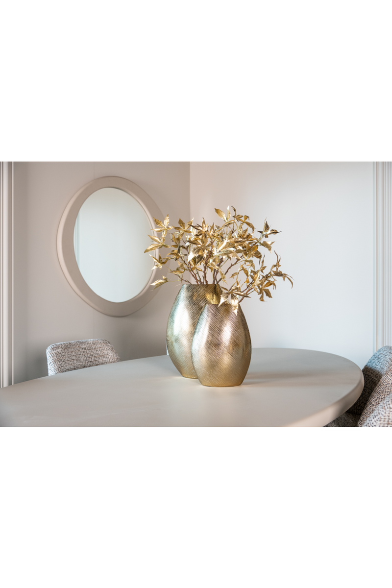 Miroir asymétrique beige | Richmond Clayton