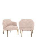 Fauteuil en tissu rose | Richmond Venus | Meubleluxe.fr