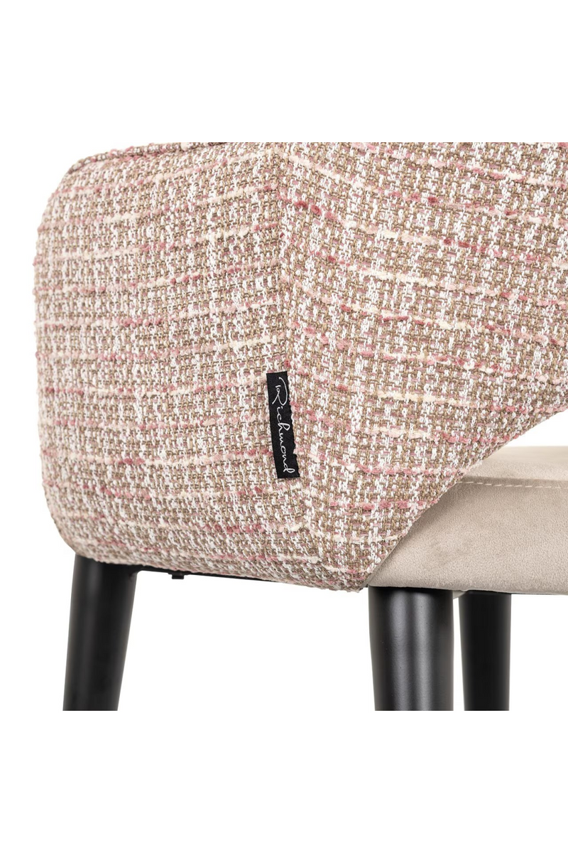 Chaise de salle à manger en velours et tissu | Richmond Giovanna  | Meubleluxe.fr