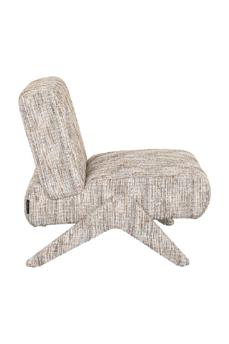 Fauteuil moderne en tissu grège | Richmond Lexi | Meubleluxe.fr