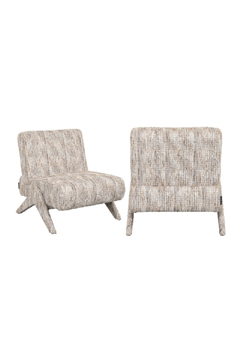 Fauteuil moderne en tissu grège | Richmond Lexi | Meubleluxe.fr