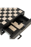 Table d’échecs noire à 1 tiroir | Richmond Interiors Davos | OROA.fr