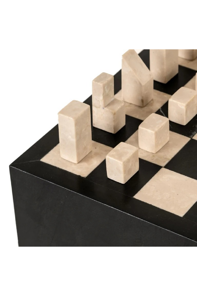 Table d’échecs noire à 1 tiroir | Richmond Interiors Davos | OROA.fr