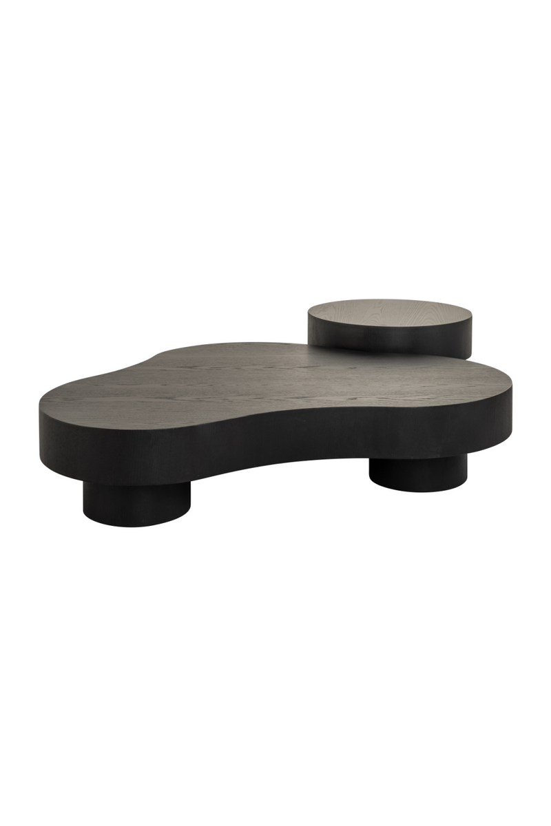 Tables basses en forme organique café (lot de 2) | Richmond Bogor | Meubleluxe.fr