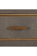 Table de chevet en cuir brun avec 1 tiroir | Richmond Bloomville | OROA.fr