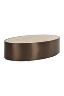 Table basse ronde avec cadre en bronze | Richmond Bonanza | OROA.fr