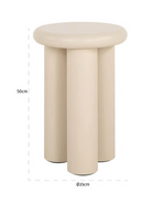 Table d’appoint ronde beige | Richmond Interiors Elbaz | OROA.fr