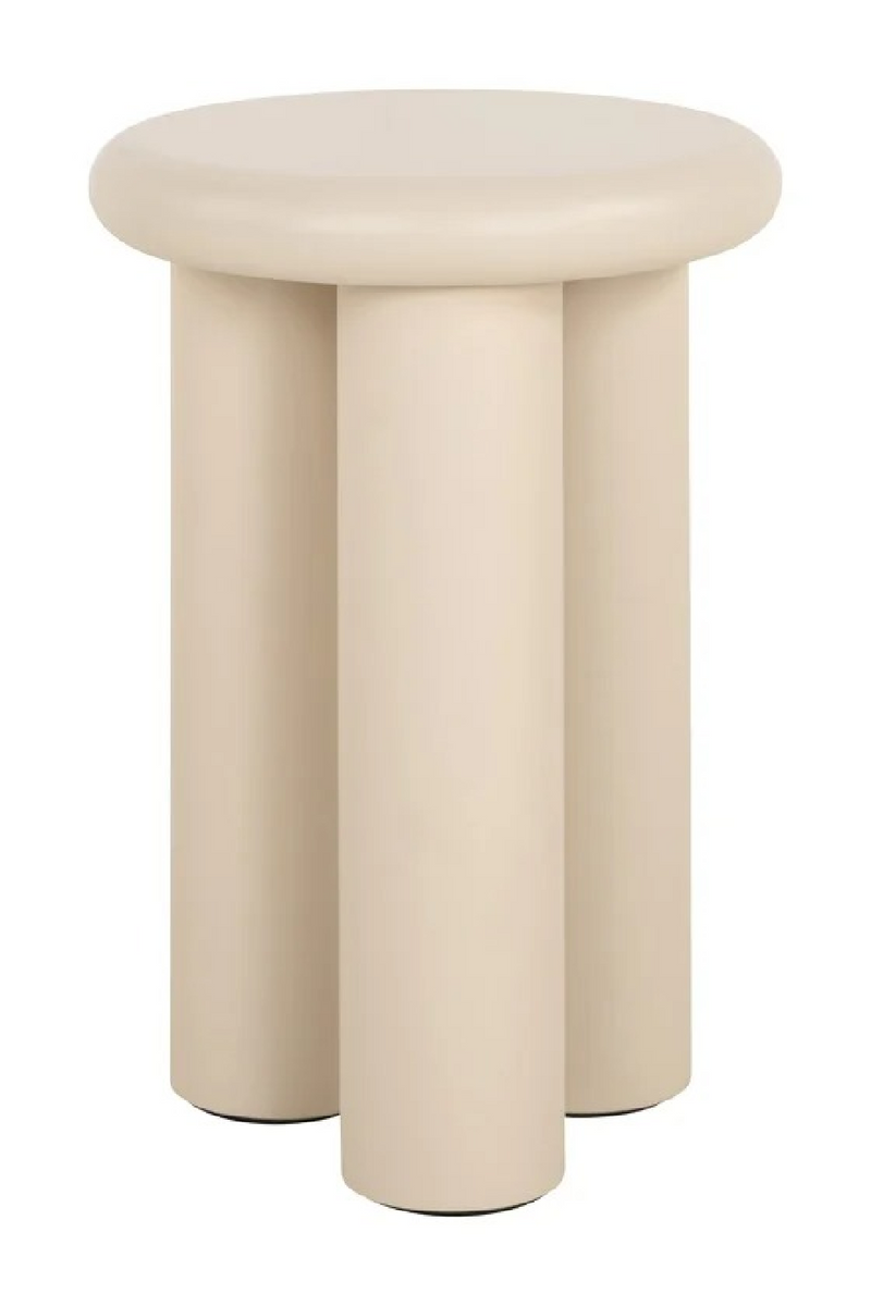 Table d’appoint ronde beige | Richmond Interiors Elbaz | OROA.fr