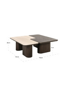 Ensemble de tables basses bicolores (2) | Richmond Interiors Nando | OROA.fr