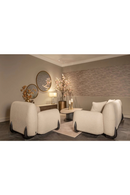Fauteuil Lounge Moderne Crème | Richmond Godiva | OROA.fr