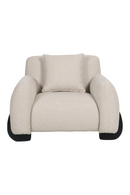 Fauteuil Lounge Moderne Crème | Richmond Godiva | OROA.fr