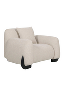 Fauteuil Lounge Moderne Crème | Richmond Godiva | OROA.fr