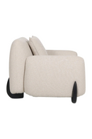 Fauteuil Lounge Moderne Crème | Richmond Godiva | OROA.fr