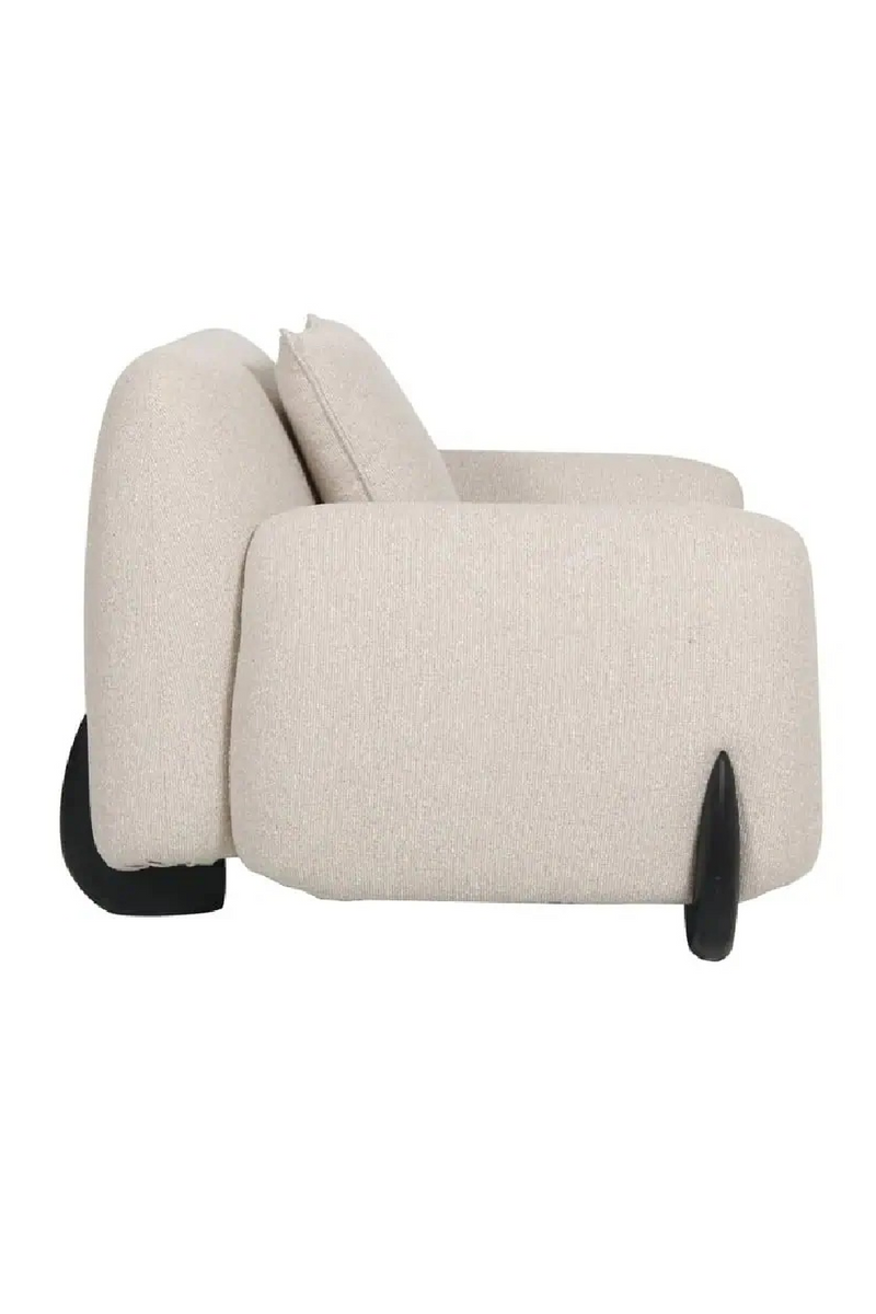 Fauteuil Lounge Moderne Crème | Richmond Godiva | OROA.fr