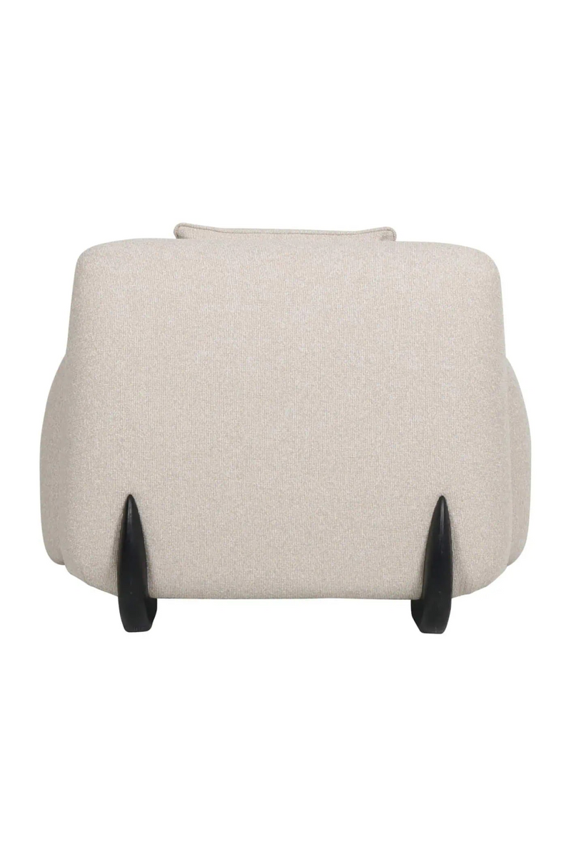 Fauteuil Lounge Moderne Crème | Richmond Godiva | OROA.fr