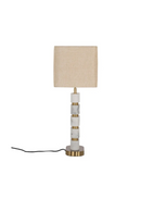 Lampe de Table en Marbre Abat-Jour Beige | Richmond Lenore | OROA.fr