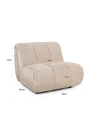 Fauteuil de Salon Moderne Crème | Richmond Kyli | OROA.fr