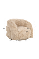 Fauteuil Pivotant pour Enfant en Beige | Richmond Lenny | OROA.fr
