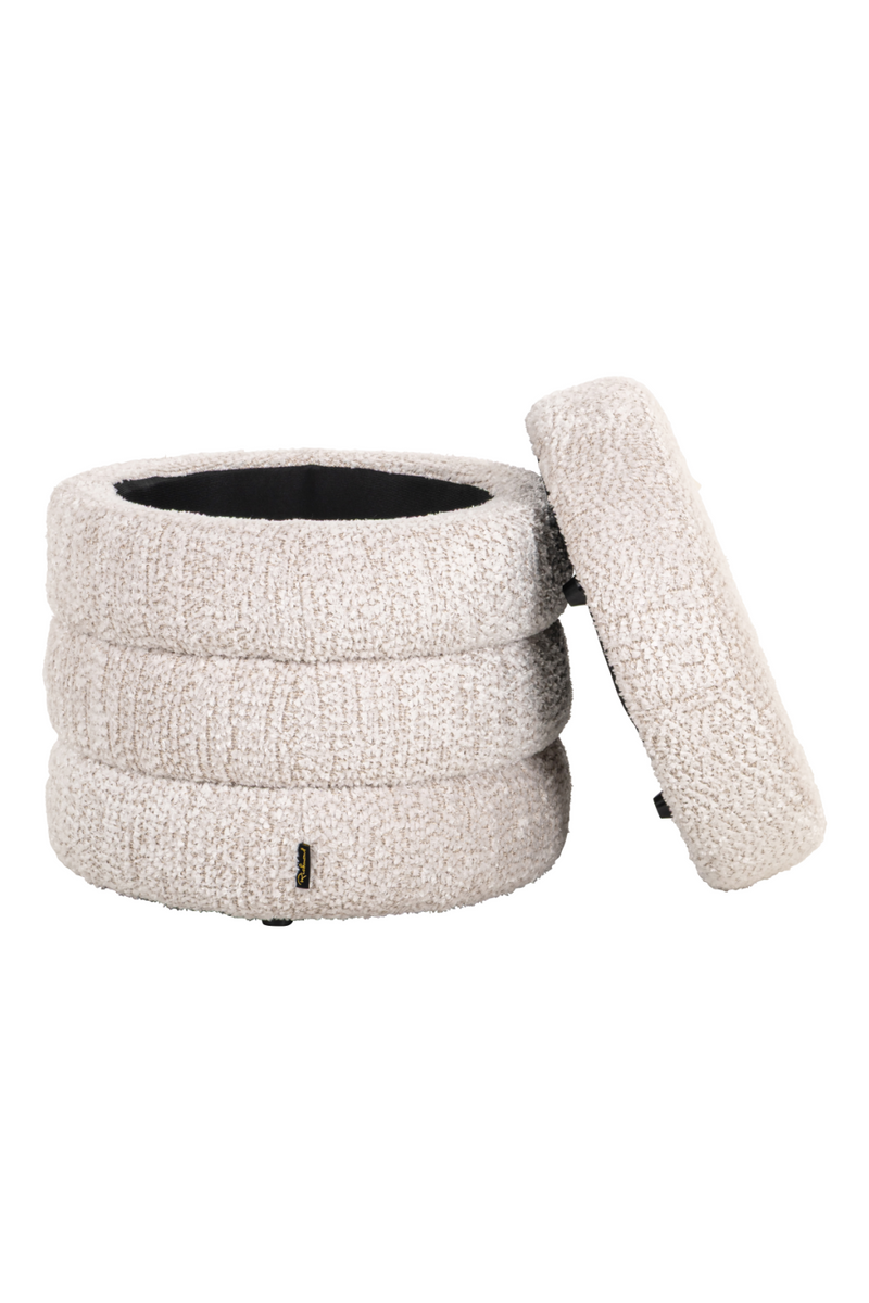 Tabouret de Rangement Crème | Richmond Adele | OROA.fr