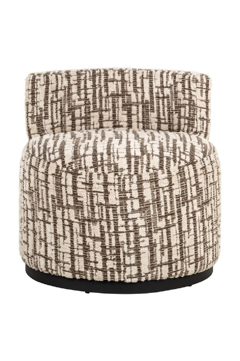 Fauteuil d’appoint imprimé crème | Richmond Interiors Franny | OROA.fr