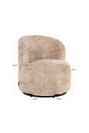 Chaise Pivotante Pour Enfant Beige | Richmond Interiors Jackie | OROA.fr