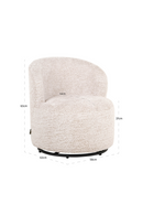 Chaise Pivotante Pour Enfant Crème | Richmond Interiors Jackie | OROA.fr