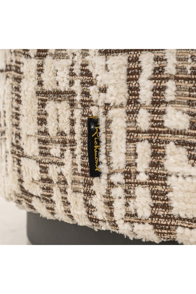 Pouf cylindrique capitonné L | Richmond Interiors Lexie | OROA.fr